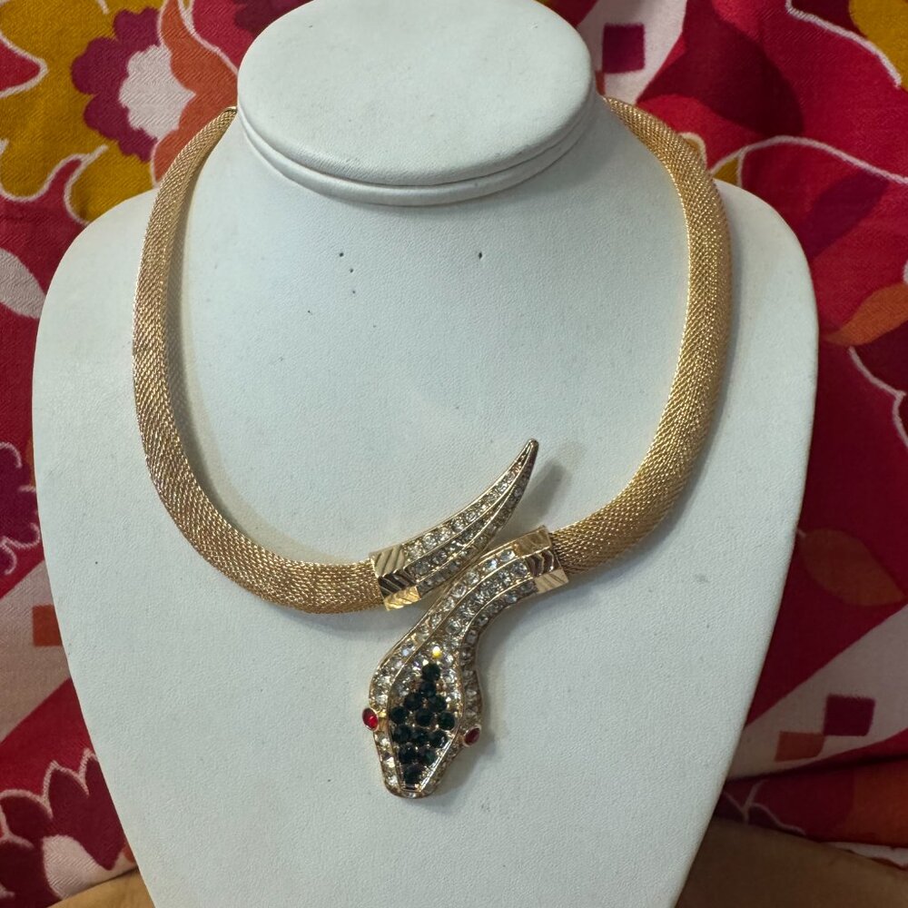 Stainless Steel Statement Necklace/Modern Luxury Statement Necklace - Picture 6 of 6
